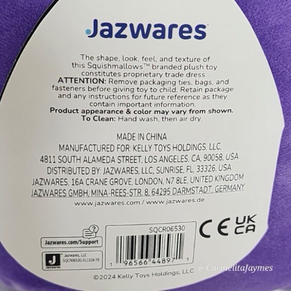 🖤 ZERGMAN 🐭 Purple Grape Scented Chinchilla SELECT SERIES Squishmallow NWT 🖤 - Picture 8 of 9